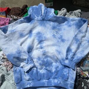 Cute Blue Tie Dye Hoodie/ Good Condition